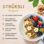 Struesli Original Organic Granola, Grain & Gluten Free, Healthy Snacks with Chia Seeds, Nuts and Sea Salt, Prebiotic High Fiber Food for Yogurt, Cereal & More, Plant Based, Keto & Paleo Friendly, 32 Oz, 2 Pack