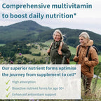 Igennus Methylated Multivitamin for Women 50+, Calcium & Magnesium for Bone Support, Sustained Release & Active B-Vitamins, Iron-Free Formula, Antioxidant Support, Clean Label, 60 Tablets