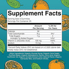 MARYRUTH'S Adult Vitamin C Gummies | USDA Organic | Vegan Chewable Vitamin C Gummies for Ages 14+ | for Immune Support & Overall Wellness | Vegan | Non-GMO | Orange Flavor | 60 Count