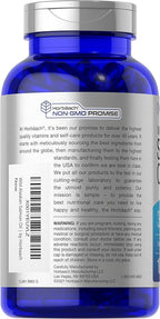 Horbäach Wild Alaskan Salmon Fish Oil | 180 Softgel Capsules | Gluten Free, Non-GMO | High Potency | Excellent Source of Omega-3 Fatty Acids EPA and DHA