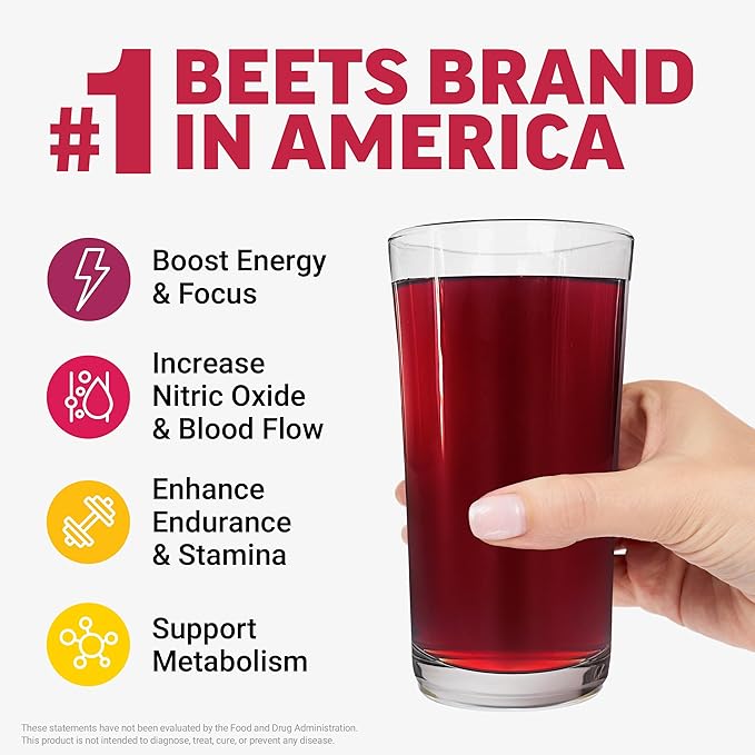 Force Factor Total Beets Beet Root Powder with Energy, NO3-T® Nitrates to Support Circulation, Blood Pressure, Blood Flow, and Stamina - Plus Green Tea Extract. A Superfood Supplement, 30 Servings
