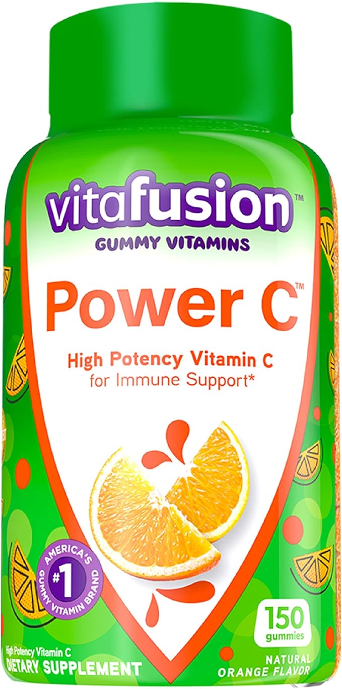 Vitafusion Vitamin B12 Gummy Vitamins 140 Count & Power C Vitamin C Gummies 150 Count