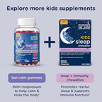 Mommy's Bliss Kids Sleep Chewable Tablets, Melatonin, Magnesium & Calming Herbs, Grape Flavor, Sugar Free Kids Melatonin, Age 3+ (35 Servings), 35 Count (Pack of 1)