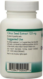 Allergy Research Group Nutricology Citrus Seed Extract Supplement - Grapefruit Seed Extract 250mg, Supports Metabolic Function, Vegetarian Capsules - 150 Count