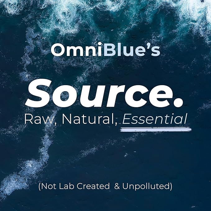 OmniBlue Magnesium & Ocean Mineral Spray- Topical, Ionic & Bioavailable Trace Minerals - Relief for Soreness, Cramps, Joints and Sleep - Spray Absorbs Fast, No Sting - USA Made (6oz)