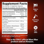 Testosterone Booster for Men - Natural Supplement Premium Tongkat Ali, Fenugreek, Shilajit & Boron - Male Support - Libido, Energy & Muscle Growth Support - 30 Servings