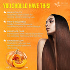 FreshDrinkUS, Premium 90 Pumpkin Seed Oil Gummies For Hair Growth, Youthful Skin, 4000mg Per Serving with Zinc & Vitamin C – Plant-Based, Non-GMO, Sugar/Gluten-Free, Men’s & Women’s Wellness Gummies