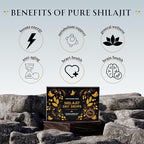 Pure Shilajit Resin Dry Drops - High Potency, Grade A, 100% Pure with Fulvic Acid & 85+ Trace Minerals for Better Energy Metabolism & Immune Support | 60 Easy-to-Take Tablets for Men & Women