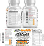Clean Nutraceuticals Amino Acids Supplement L-Lysine, L-Threonine, L-Leucine, Isoleucine, Valine, L-Histidine, L-Tryptophan, L-Methionine, L-Arginine, L-Cysteine, L-Glutamine, L-Serine, Aspartic Acid