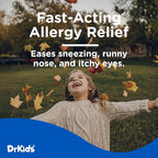 Dr. Kids Children's Allergy Relief Medicine with Diphenhydramine HCl 12.5 mg - Pre-Measured Single-Use Vials, Kids Antihistamine for Sneezing, Runny Nose & Itchy Eyes, Mixed Berry Flavor, 30 Count