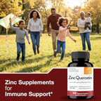 Sandhu's Zinc Quercetin 120 Vegetarian Capsules (Pack of 2) | High Absorption Zink Supplements for Immunity and Seasonal Allergy | Antioxidant Immune Support for Men and Women | Easy to Swallow