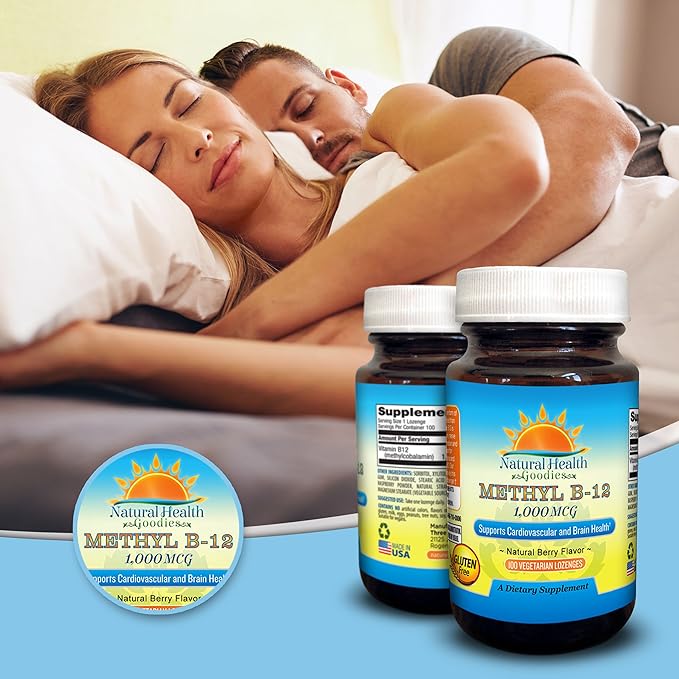 Vitamin B12 Methylcobalamin 1000 mcg Vegan Sublingual Chewable Lozenges