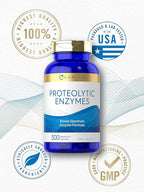Carlyle Proteolytic Enzymes | 300 Capsules | Systemic Broad Spectrum Supplement | Vegetarian, Non-GMO & Gluten Free Formula