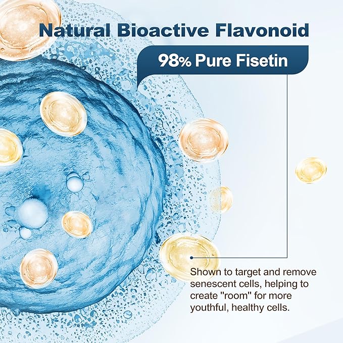 Liposomal Fisetin 200mg Liquid Gummies + Organic Blue Spirulina Gummies