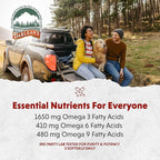 Barlean's Omega 3 6 9 Flaxseed Oil Supplements, Cold-Pressed Flax Seed Supplement Softgels with 1650 mg ALA Fatty Acids, 250 Count