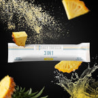 DAILY TRIFECTA 3-in-1 Collagen, Creatine & Electrolyte Stick Packs | Type I Collagen, Creatine Monohydrate, Zero Sugar | 30 Natural Single-Serve Packets | Strength, Hydration & Recovery (Pineapple)