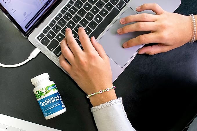 Optimind Brain Supplement for Memory and Focus, Nootropic with Synapsa®, Phosphatidylserine, Vitamin B1 B12, Non-GMO, Mental Clarity, Cognitive Support, Clinically Studied Ingredients, 32 Capsules