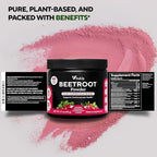 Beet Root Powder 8 in 1 – USA Made Beets Powder Supplements with Grape Seed, Hawthorn, Coq10 – with Organic Beetroot for Energy & Circulation Support – Non-GMO, 30 Serving