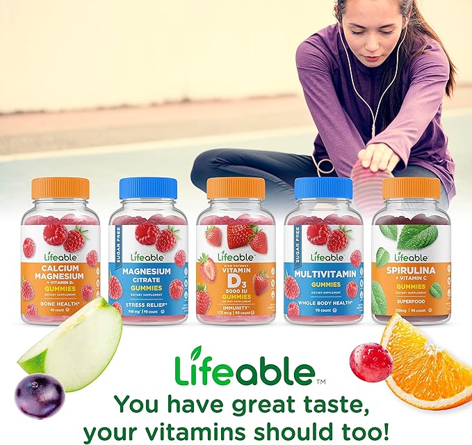 Lifeable Turmeric Curcumin with Ginger & Black Pepper Extract – 2000mg – Great Tasting Natural Flavor Gummy –Vegetarian GMO-Free Supplement – 90 Gummies (Pack of 2)