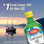 Carlson - Cod Liver Oil Gems, 460 mg Omega-3s, Plus Vitamins A and D3, Wild Caught Norwegian Arctic Cod Liver Oil, Sustainably Sourced Nordic Fish Oil Capsules, Lemon, 150 Softgels
