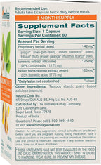 Himalaya Curcumin Complete - Herbal Joint Support Supplement with Turmeric Curcumin for Joint Health and Mobility Support, 95% Curcuminoids - Vegan, Non-GMO, Gluten Free, 60 Capsules