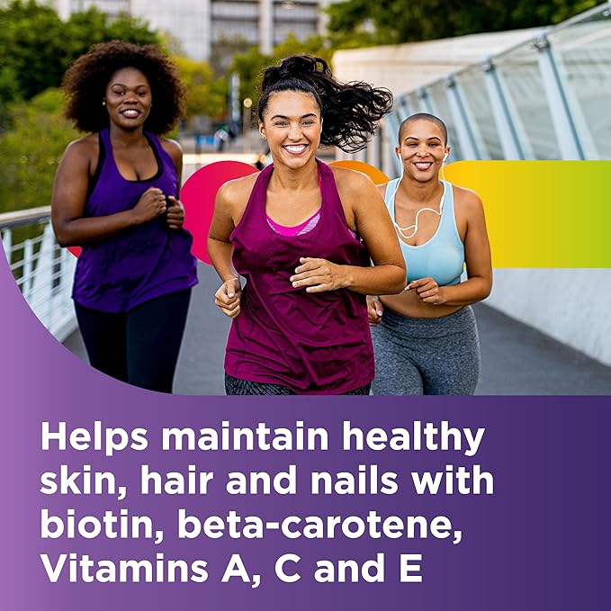 Centrum Multivitamin Tablet for Women, Multivitamin/Multimineral Supplement with Iron, Vitamin D3, B Vitamins and Antioxidant Vitamins C and E, Gluten Free, Non-GMO Ingredients - 200 Count