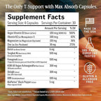 Advanced Natural Testosterone Booster 11-in-1 Drive, Energy, Performance - Tongkat Ali, Fenugreek, KSM-66 Ashwagandha, Boron, DIM - 120 Max Absorption Capsules - Made in USA