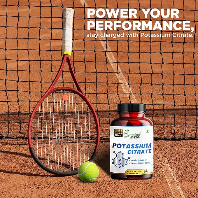Potassium Citrate 800 mg (306 mg Elemental Potassium) – Electrolyte & pH Balance Support – Vegan, Non-GMO – 150 Capsules