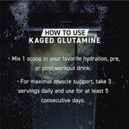 Kaged Muscle, L-Glutamine Powder 500 Gram, Vegan, Support Muscle Recovery, Post Workout, Glutamine, Banned-Substance Free, Unflavored, 100 Servings