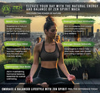 Zen Spirit Maca Root Capsules Gelatinized - Yellow, Red & Black Powder Blend - Organic & Vegan Certified - 180 Pills 500mg - Supplement for Men and Women