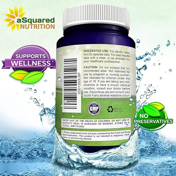100% Natural Resveratrol - 1000mg Per Serving Max Strength (180 Capsules) Antioxidant Supplement, Trans-Resveratrol Pills for Heart Health & Pure, Polyphenols (Pack of 2)