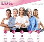 AgelessLX HMB Supplements for Women - Collagen Enhancer Capsules - Anti-Aging for 40 + Lean Muscle Builder - Biotin, Vitamin D3 K2 Supplement for Youthful Skin - 60 Servings
