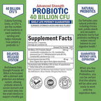 Triple Strength Omega 3 Fish Oil Softgels (2 Month Supply) Plus 40 Billion CFU Daily Probiotic Supplement (2 Month Supply)