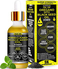 Oil of Oregano with Black Seed Oil - 400 Servings, 2 in 1 Wild Oregano Oil with Black Seed Oil Drops