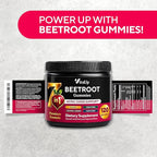 VitaUp Beet Root Gummies – Beetroot Supplement with CoQ10, Grape Seed, Vitamin C, B12 & B3 – Nitric Oxide Gummies for Circulation Support – Beet Supplement for Energy & Immune Support – 120 Beet Chews