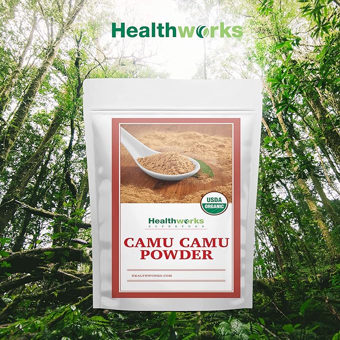 Healthworks Superfoods Camu Camu Powder Organic - 8 Oz - All-Natural & Certified Organic - Antioxidants, Vitamin C & Potassium - Peruvian Origin - Juices, Teas & Smoothies
