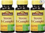 Nature Made Stress B Complex W Zinc Size 75ct (Pack of 3) 225 ct Total