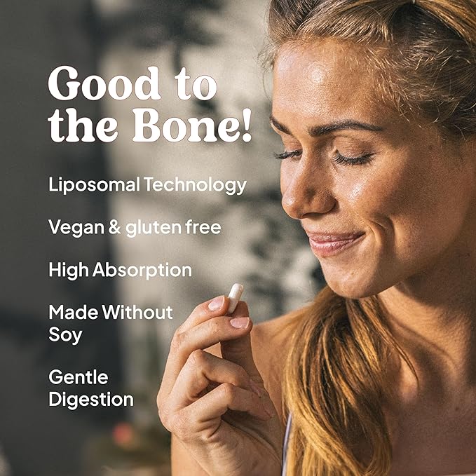 KAL Liposomal Vitamin K2 Supplement with MK7 100 mcg - High Absorption, Liposomal Technology - Advanced Bone Support - Vegan, Gluten Free, Made Without Soy, 30 Servings, 30 VegCaps