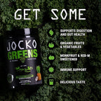 Jocko Fuel Greens Powder Bundle - Greens & Superfood Powder for Healthy Green Juice - Keto Friendly with Spirulina, Chlorella, Digestive Enzymes, & Probiotics - 60 Servings