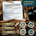 Ashwagandha KSM 66 with Black Pepper - USA Made KSM-66 Ashwagandha Supplements for Energy, Relaxation and Normal Cognitive Function - 60 Caps