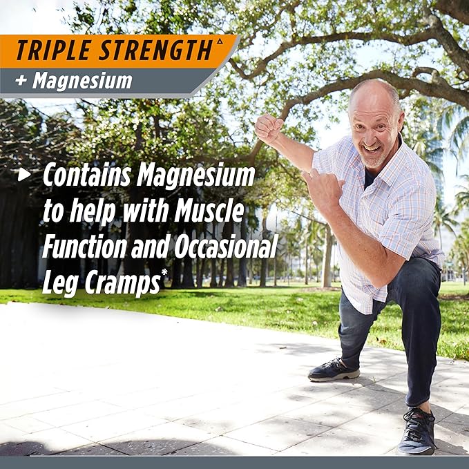 Osteo Bi-Flex Triple Strength Glucosamine Supplement with Magnesium, Improve Joint Function, Helps Leg Cramps and Muscle Function, 80 Coated Tablets