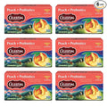 Celestial Seasonings Peach + Probiotics Herbal Tea, Caffeine Free, 16 Tea Bags Box (Pack of 6)