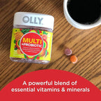 OLLY Multi + Probiotic Adult Multivitamin Gummy, Digestive and Immune System Support,* Chewable Supplement, Tropical Flavored, 35 Day Supply - 70 Count