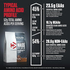 Dymatize Super Mass Gainer Protein Powder, Rich Chocolate, 52g Protein, 1g Creatine, 1280 Calories, 10.7g BCAAs, 245g Carbs, Contains Whey Protein Powder, Isolate, and Casein (16 Servings)
