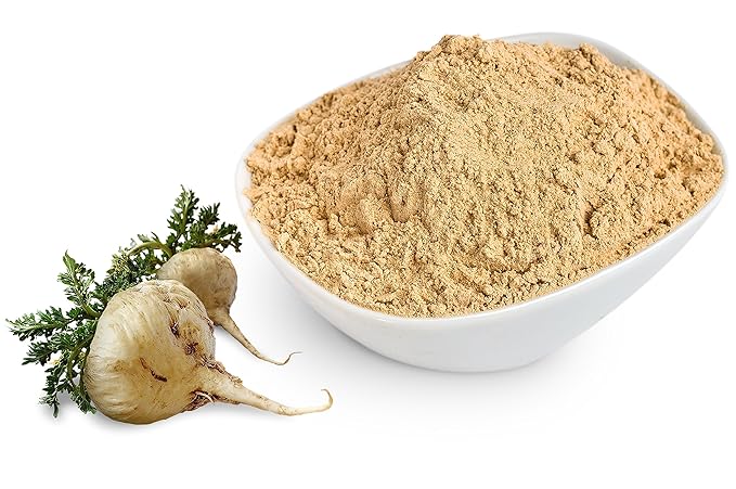Sunfood Superfoods Organic Maca Powder Supplement for Men & Women - Maca Root Powder Organic with Adaptogens, Peruvian, Raw, Vegan - 8 Oz Bag