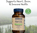 Wiley's Finest Wild Alaskan Fish Oil Easy Swallow Minis - Omega-3 Fish Oil Supplement for Adults and Kids - Double-Strength 630mg EPA and DHA Natural Supplement - 180 Mini Softgels (90 Servings)