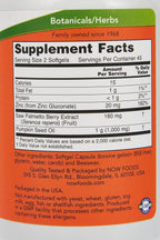 NOW Foods Supplements, Saw Palmetto Extract with Pumpkin Seed Oil and Zinc, Men's Health*, 90 Softgels, (Pack of 2)