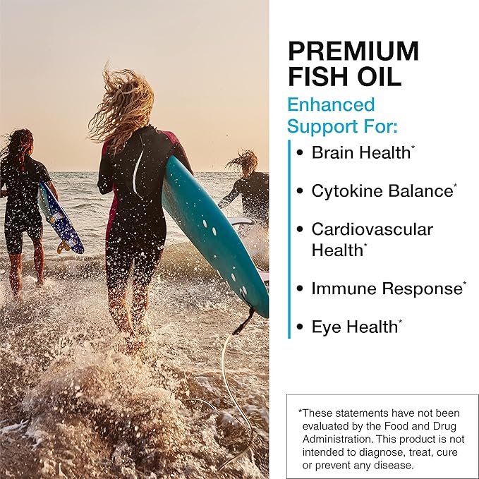 XYMOGEN Omega MonoPure 650 EC - Heart & Brain Support - DHA & EPA Omega-3 Fish Oil - Monoglyceride High Absorption Softgels - Enteric Coated - 60 Softgels