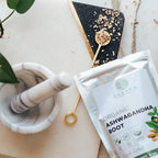 Elanen Naturals Organic Ashwagandha Root 4 oz. (113g), USDA Certified Organic Ashwagandha Root Loose Leaf Tea, Dried Withania somnifera, Cut & Sifted