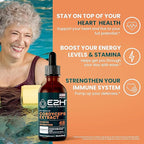 Cordyceps Mushroom Supplement - Faster Absorption Than Cordyceps Mushroom Capsules or Powder - Our Cordyceps Extract Promotes Energy & Stamina Support - Mushroom Extract - 2 Fl Oz by E2H